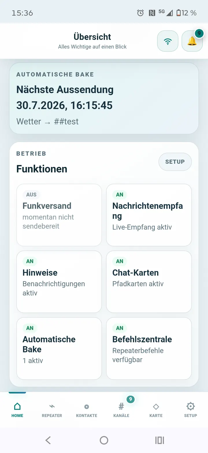 Automatische Funktionen und Empfangsmodi