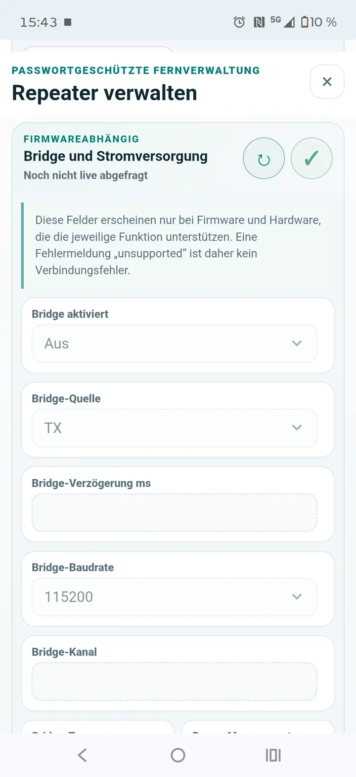 Bridge und Stromversorgung