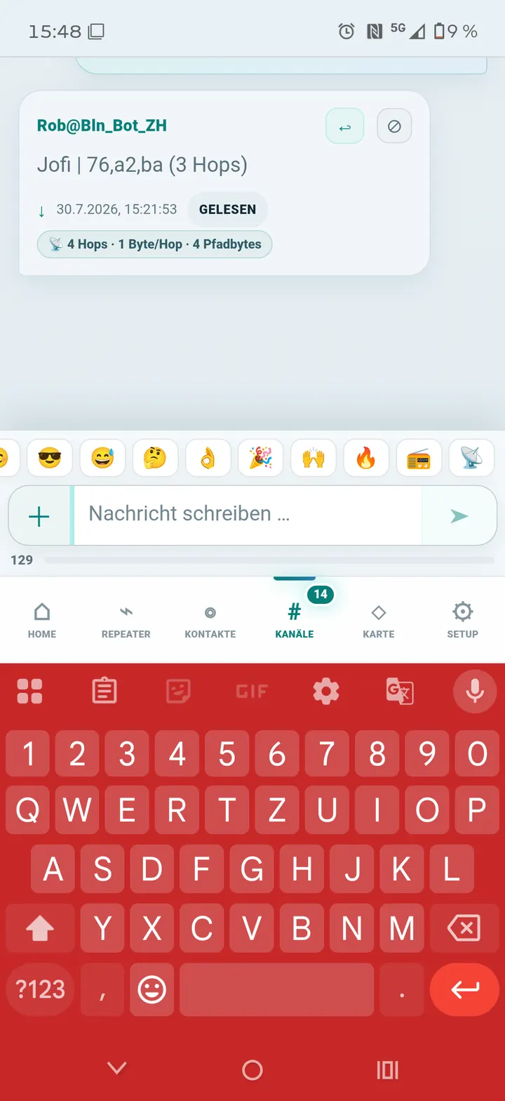 Nachricht verfassen und senden