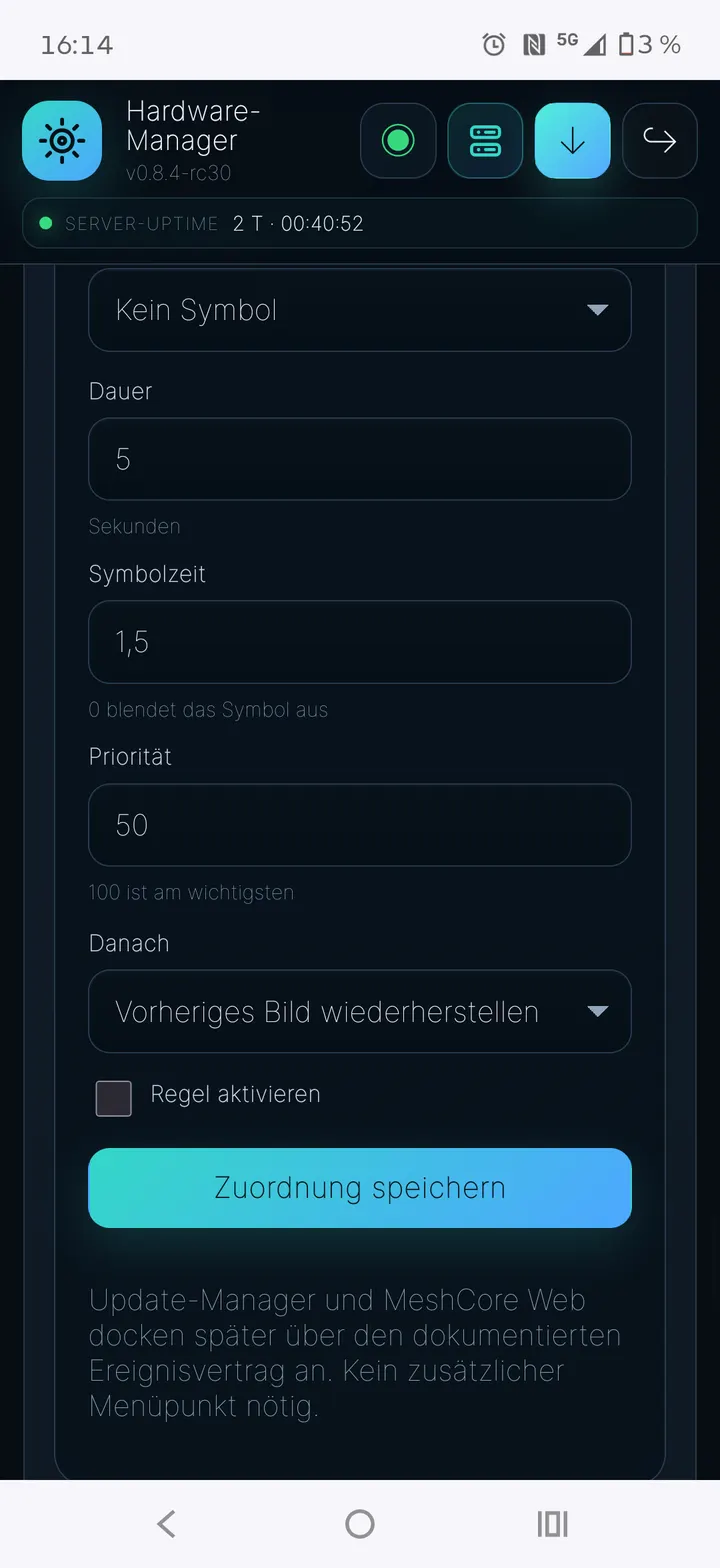 Neue Matrix-Regel konfigurieren